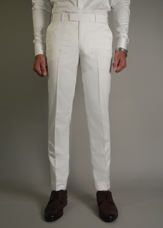 White formal trouser