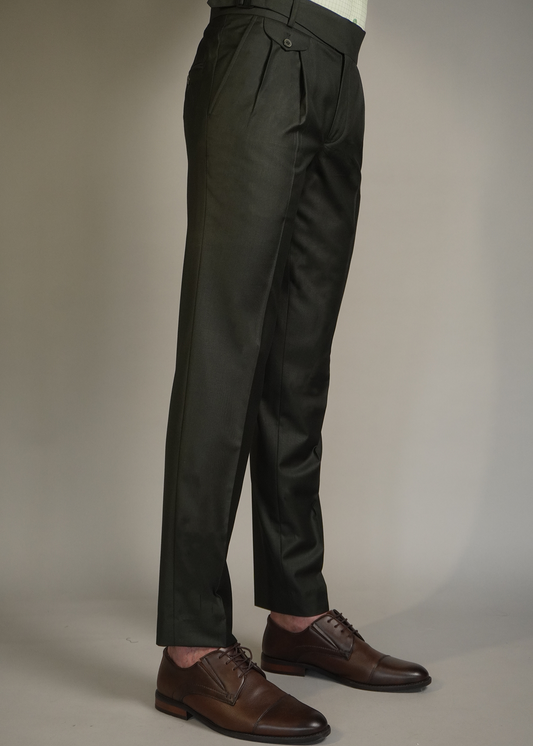 Olive green formal trouser