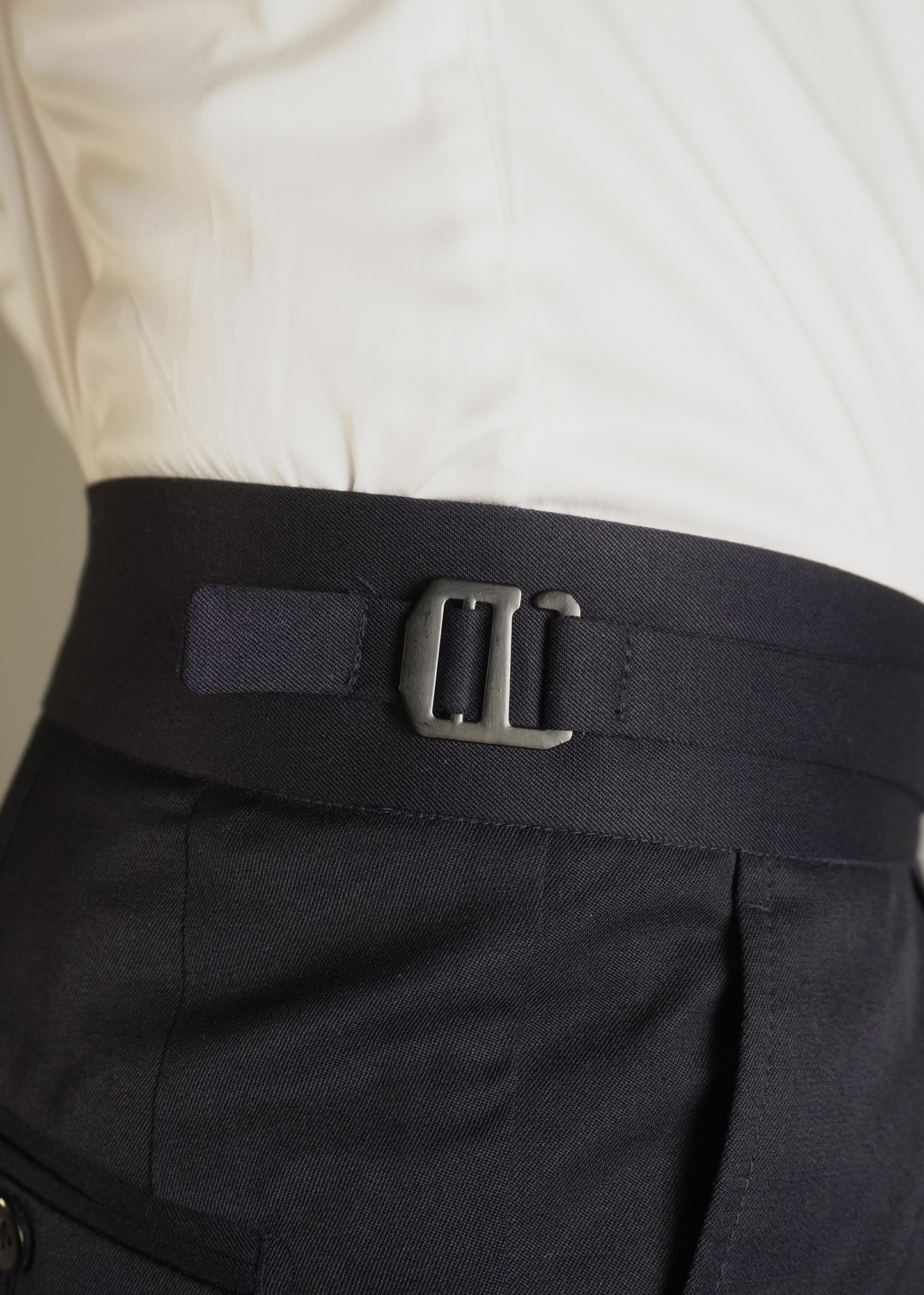 Navy blue formal trouser