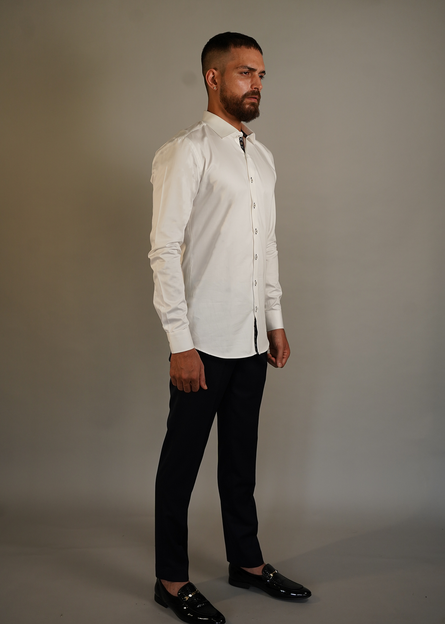 Formal white cotton shirt